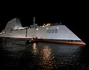 The USS Zumwalt with Captain Scott Tait